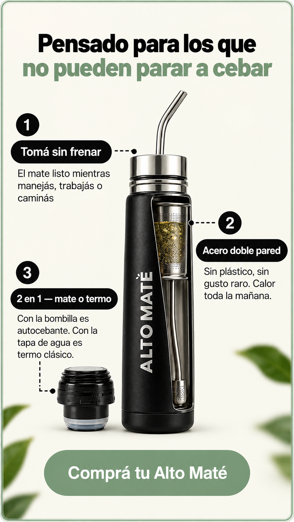ALTO MATE® – Acero inoxidable