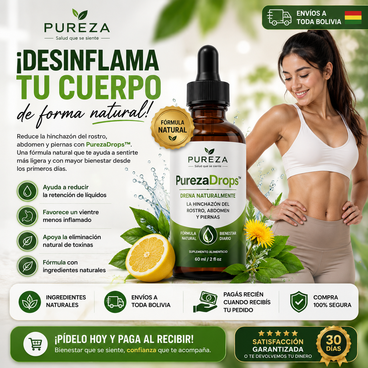 PurezaDrops™ | Di Adiós a la Hinchazón de Forma Natural
