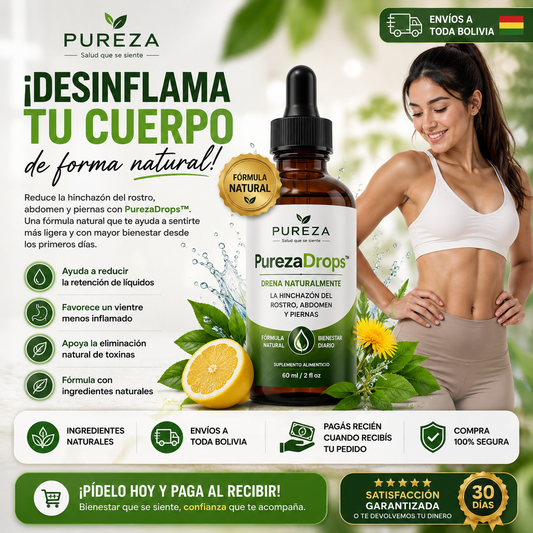 PurezaDrops™ | Di Adiós a la Hinchazón de Forma Natural